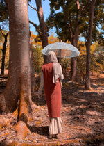 Load image into Gallery viewer, Charlotte Vest Cardigan in Rust