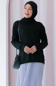 Agnes Knitted Top in Black