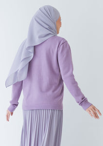 Agnes Knitted Top in Periwinkle