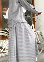 Load image into Gallery viewer, Lucy Striped Skirt in Grey
