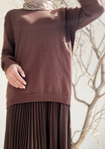 Load image into Gallery viewer, Agnes Knitted Top in Wood
