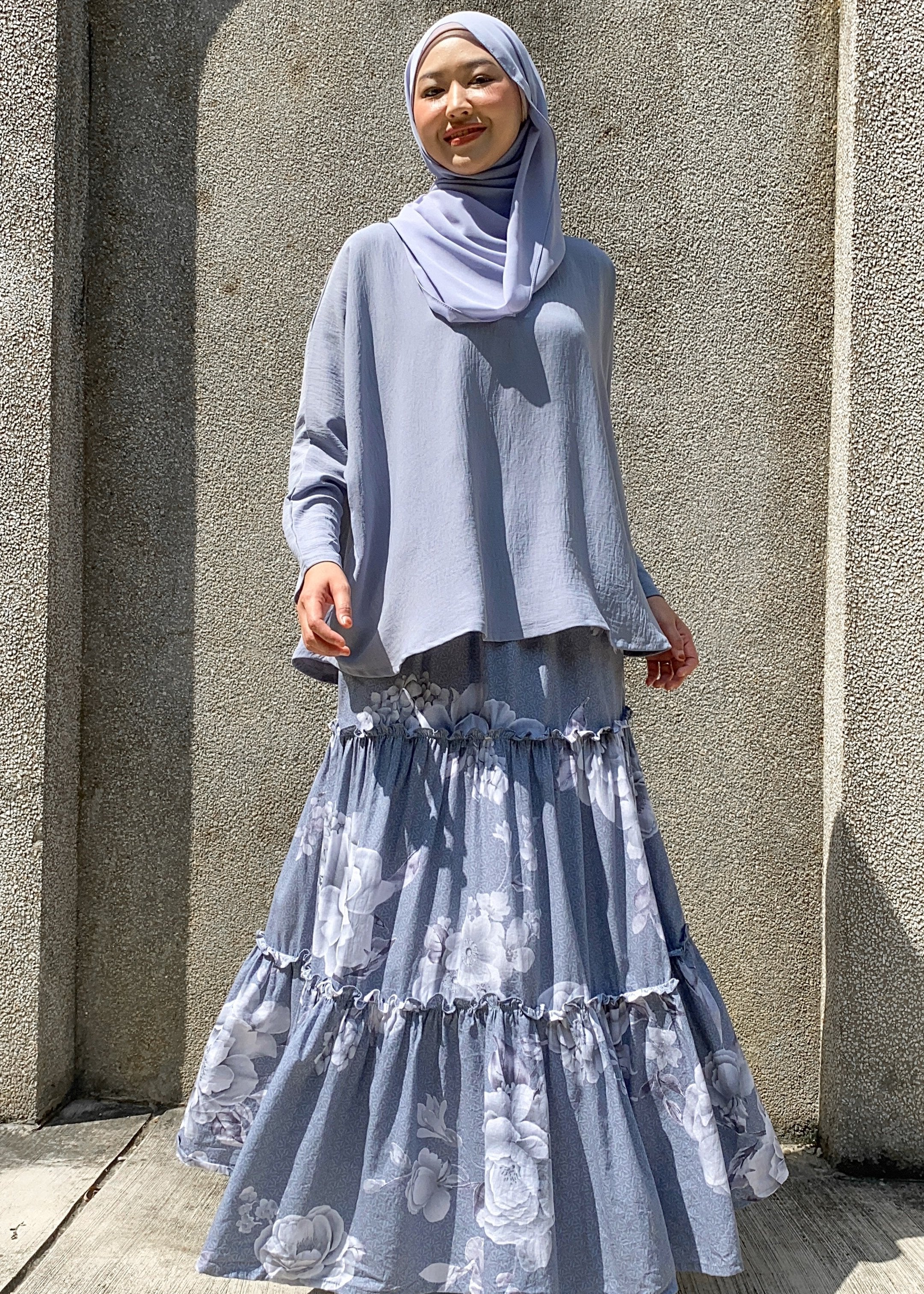 Nur Skirt in Misty Grey