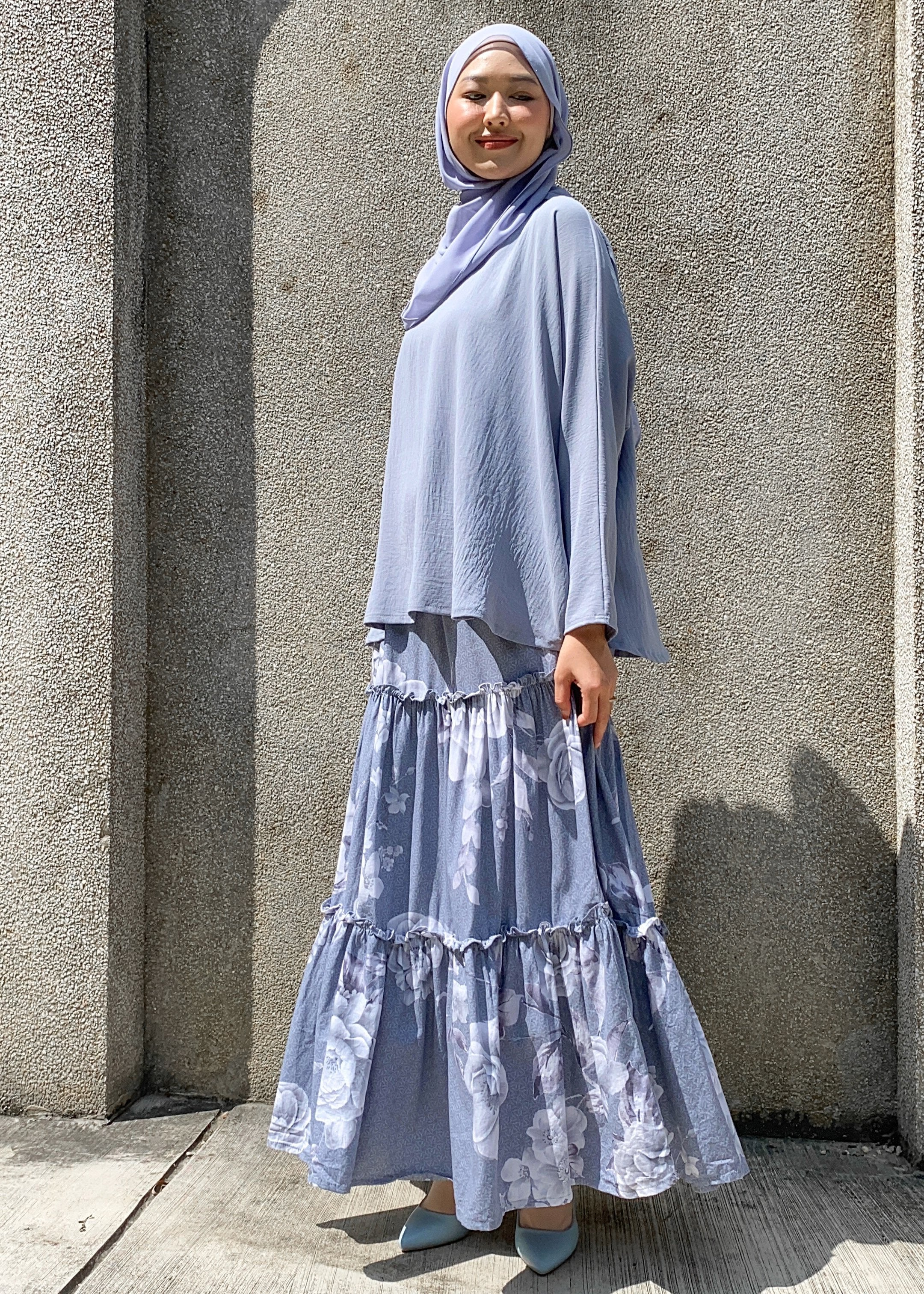 Nur Skirt in Misty Grey