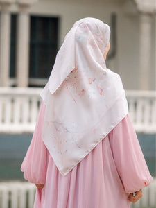 Rawdah Square Scarf in Softpink