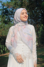 Load image into Gallery viewer, Fairytale Square Scarf in Beige
