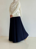 Load image into Gallery viewer, Khloe Plain Skirt 2.0 in Navy Blue
