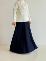 Load image into Gallery viewer, Khloe Plain Skirt 2.0 in Navy Blue
