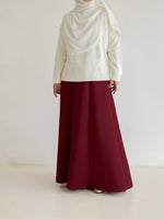 Load image into Gallery viewer, Khloe Plain Skirt 2.0 in Crimson
