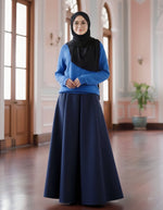 Load image into Gallery viewer, Khloe Plain Skirt 2.0 in Navy Blue
