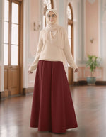 Load image into Gallery viewer, Khloe Plain Skirt 2.0 in Crimson
