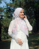 Load image into Gallery viewer, Fairytale Square Scarf in Beige
