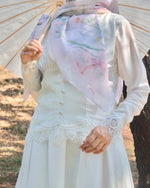 Load image into Gallery viewer, Fairytale Square Scarf in Beige
