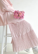 Load image into Gallery viewer, Petal Pleated Skirt in Soft Pink
