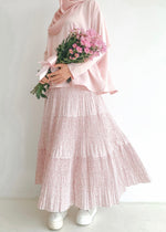 Load image into Gallery viewer, Petal Pleated Skirt in Soft Pink
