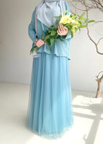 Load image into Gallery viewer, Alyra Skirt in Misty Teal
