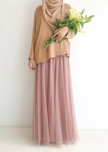 Alyra Skirt in Saddle Brown