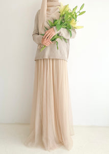 Alyra Skirt in Beige