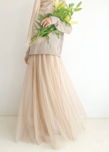 Alyra Skirt in Beige