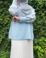 Load image into Gallery viewer, Evelyn Striped Top in Pastel Blue
