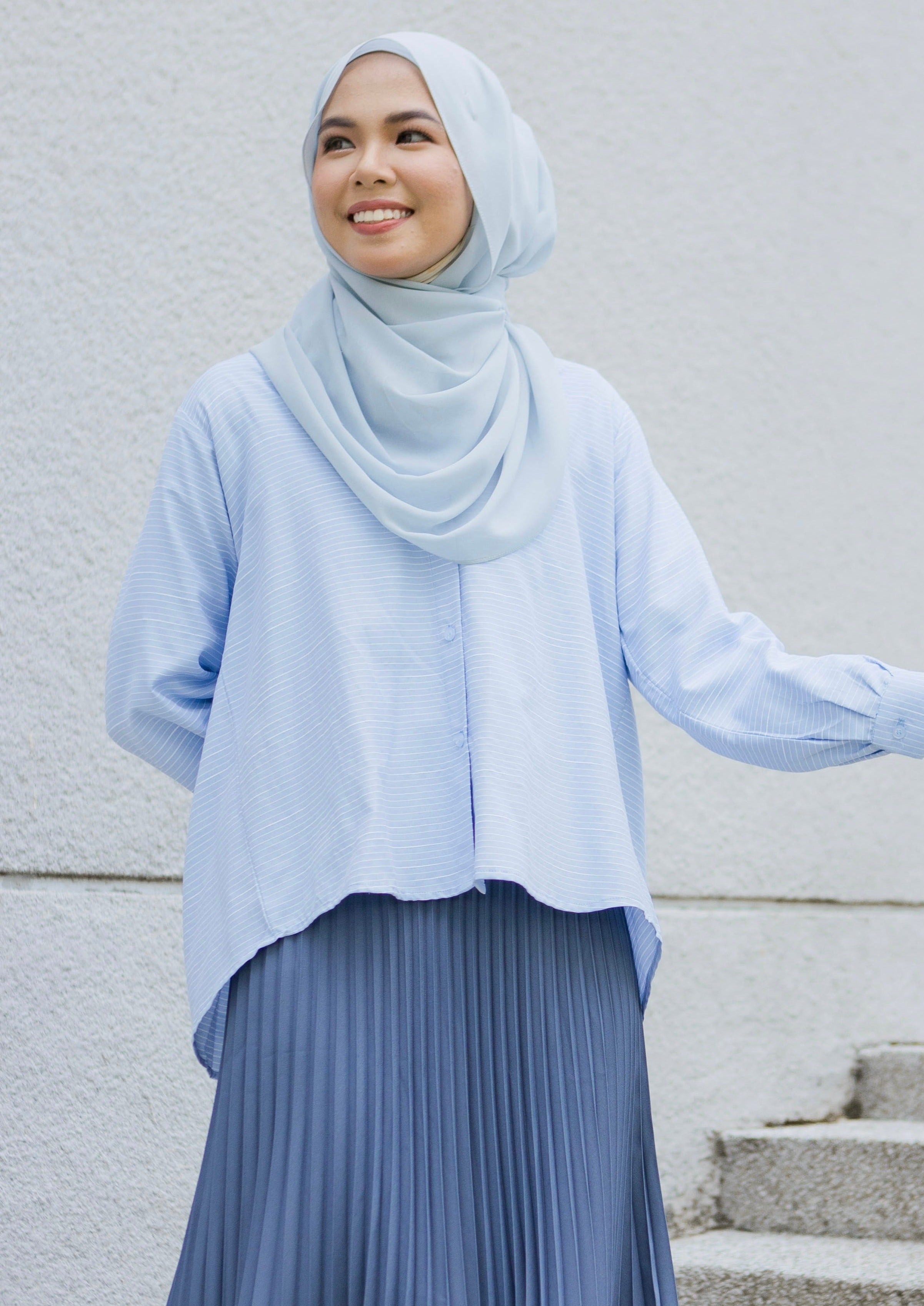 As - Is Tyra Top in Baby Blue