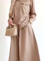 Load image into Gallery viewer, Lucy Striped Skirt in Latte
