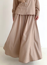 Load image into Gallery viewer, Lucy Striped Skirt in Latte
