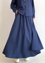 Load image into Gallery viewer, Lucy Striped Skirt in Navy Blue
