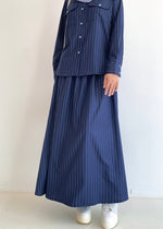 Load image into Gallery viewer, Lucy Striped Skirt in Navy Blue
