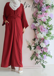 Yara Dress in Crimson