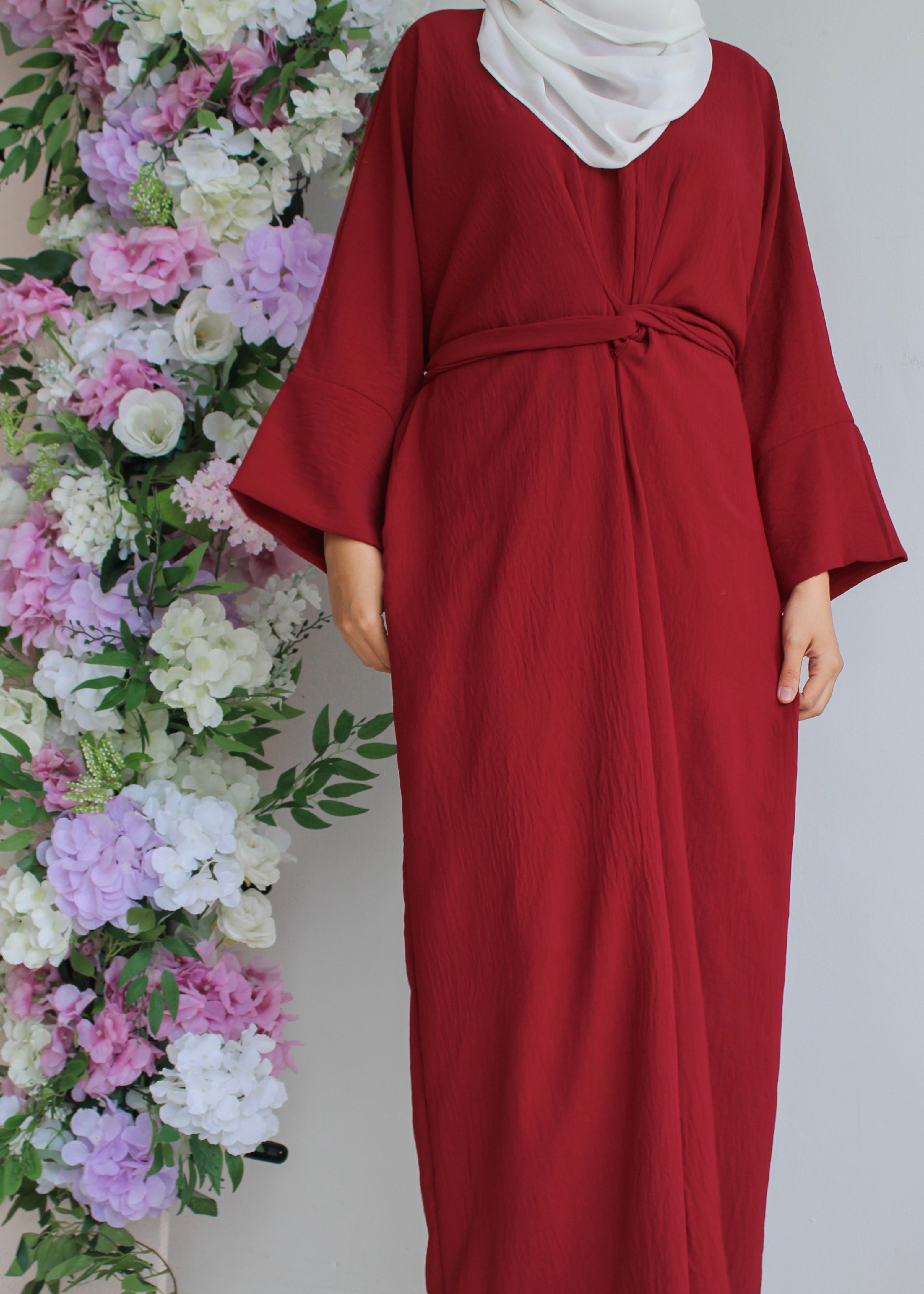 Yara Dress in Crimson