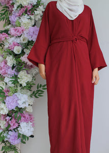 Yara Dress in Crimson
