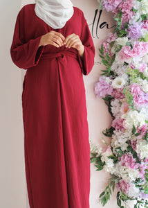 Yara Dress in Crimson