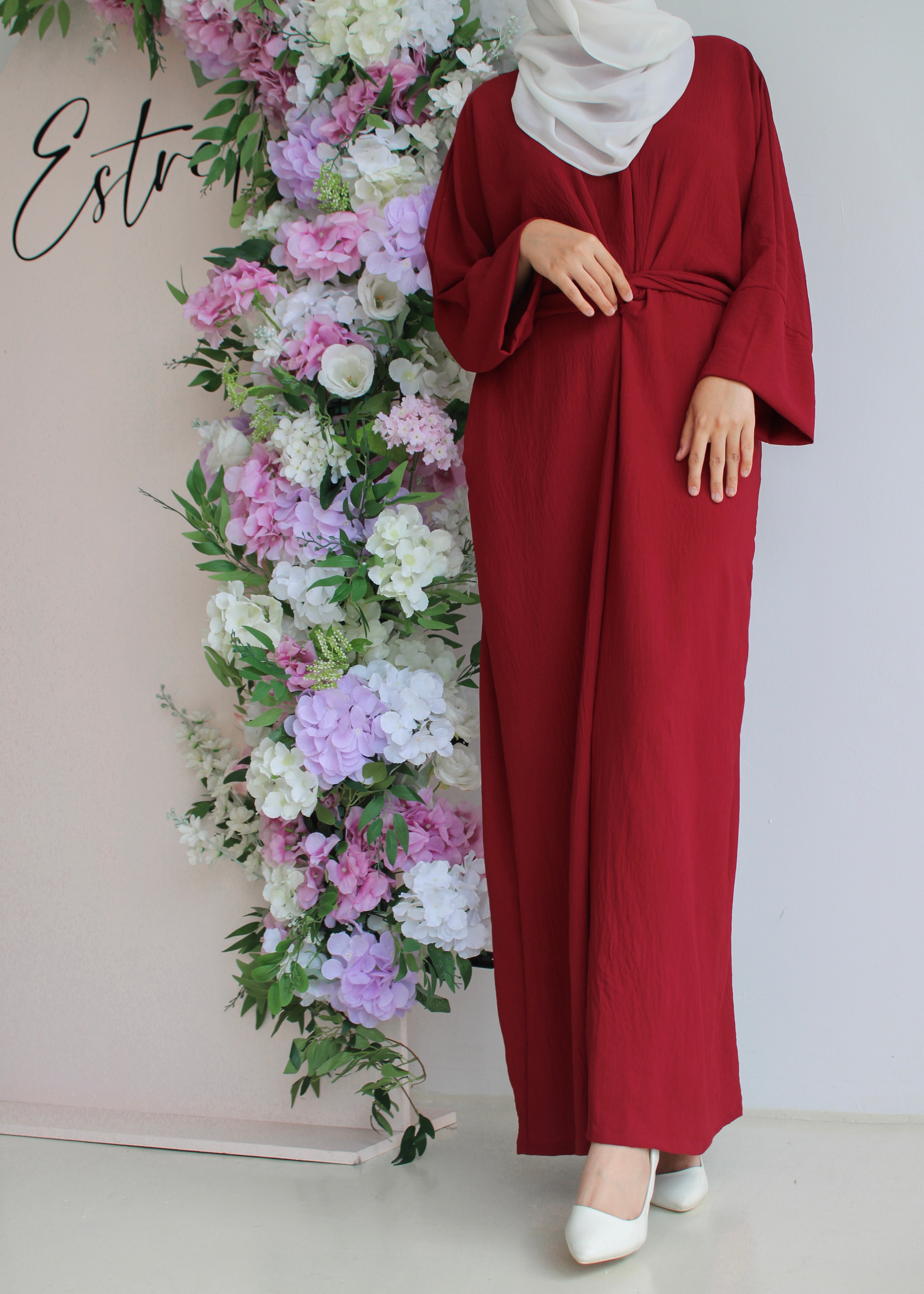 Yara Dress in Crimson