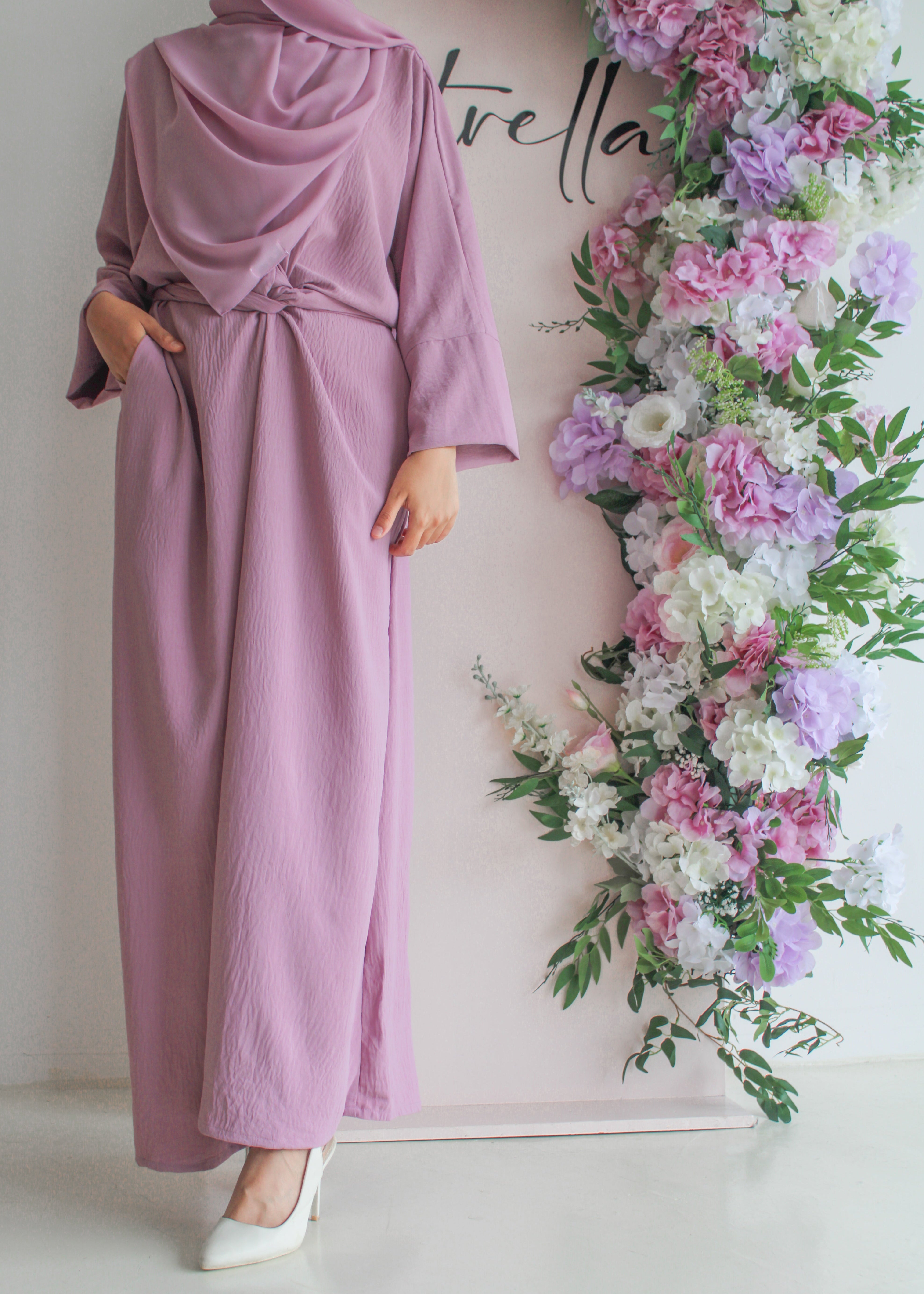 Yara Dress in Dusty Purple