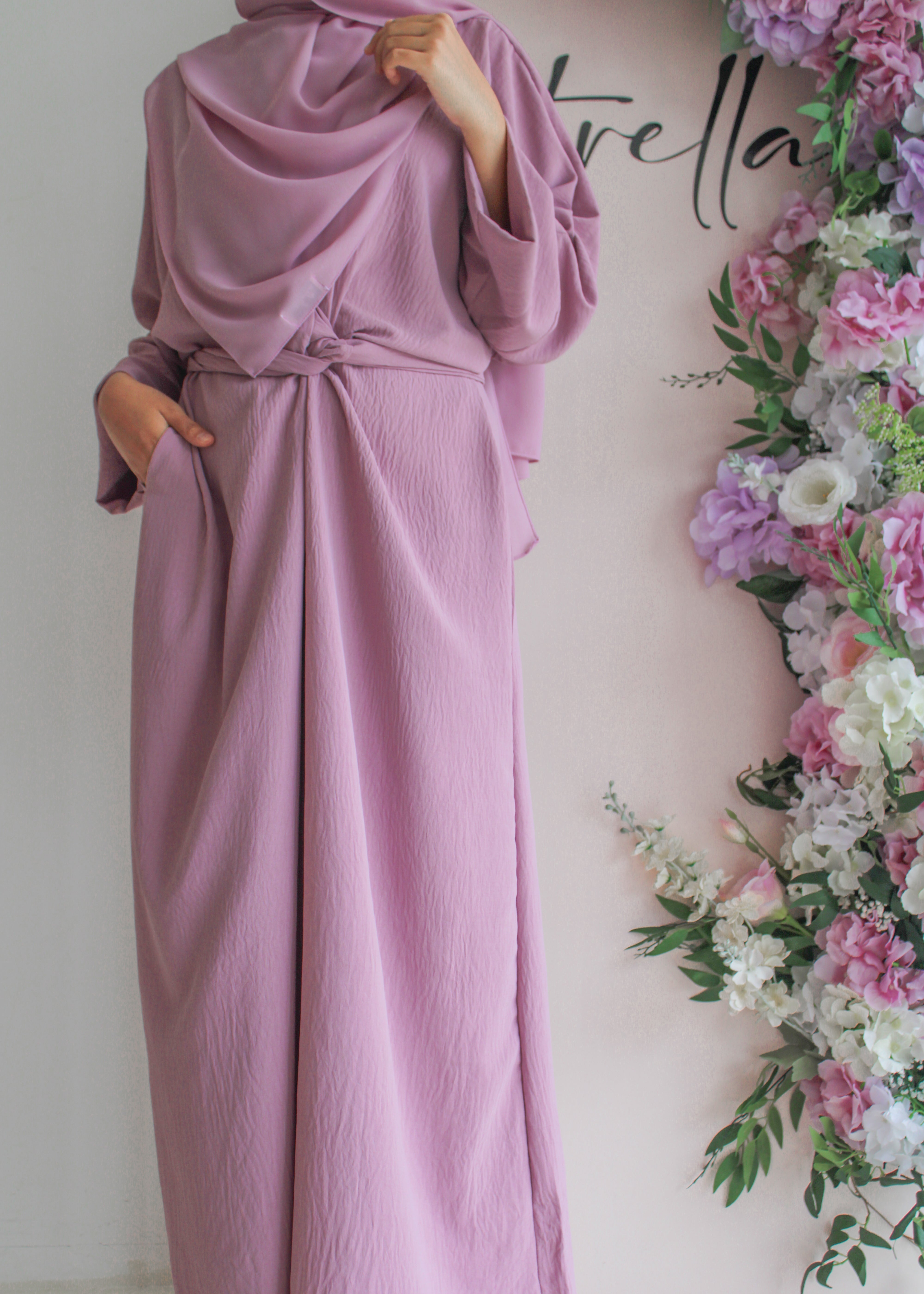 Yara Dress in Dusty Purple