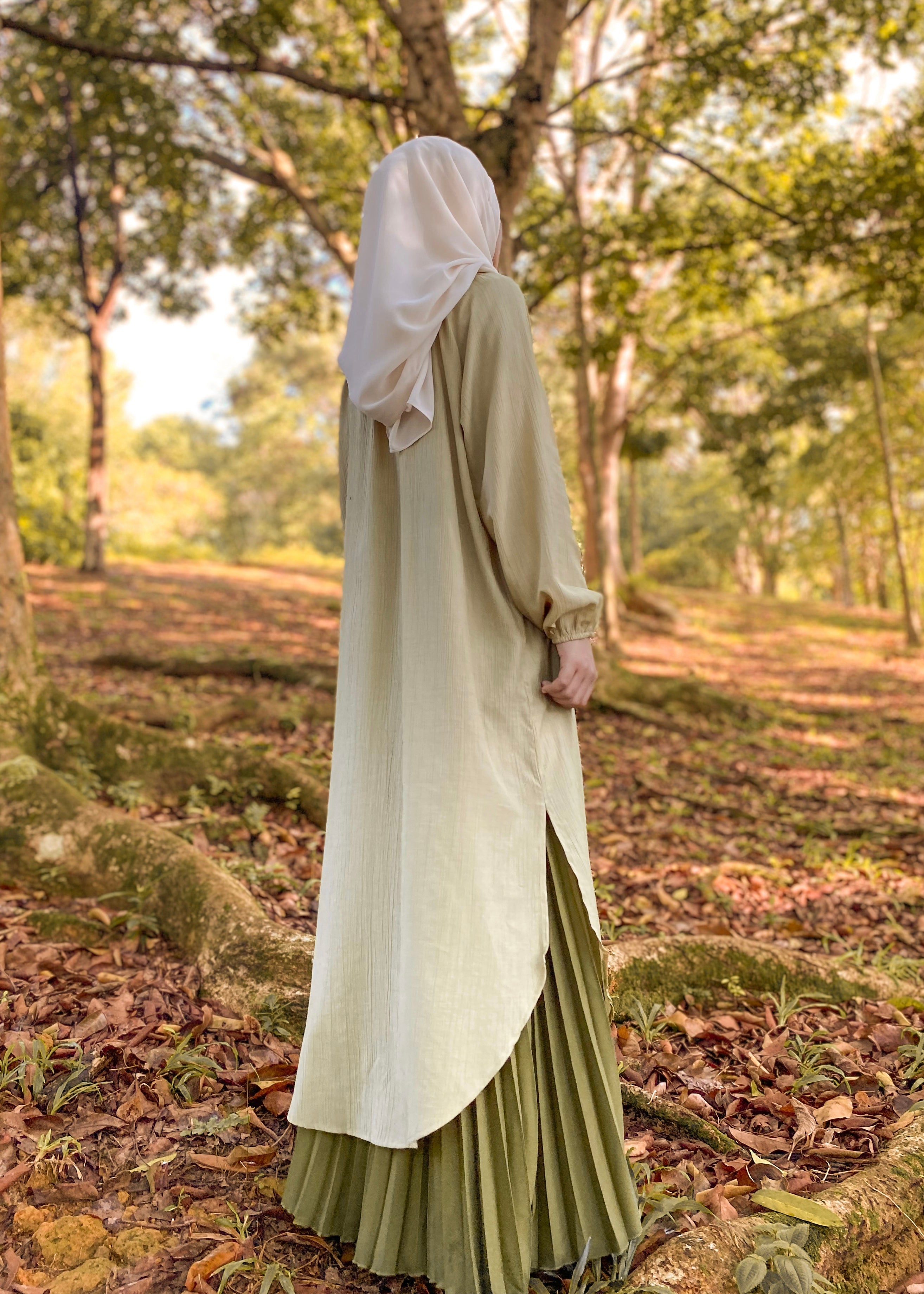 Lenora Tunic in Olive Green