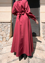 Load image into Gallery viewer, Rivka Utility Dress in Crimson
