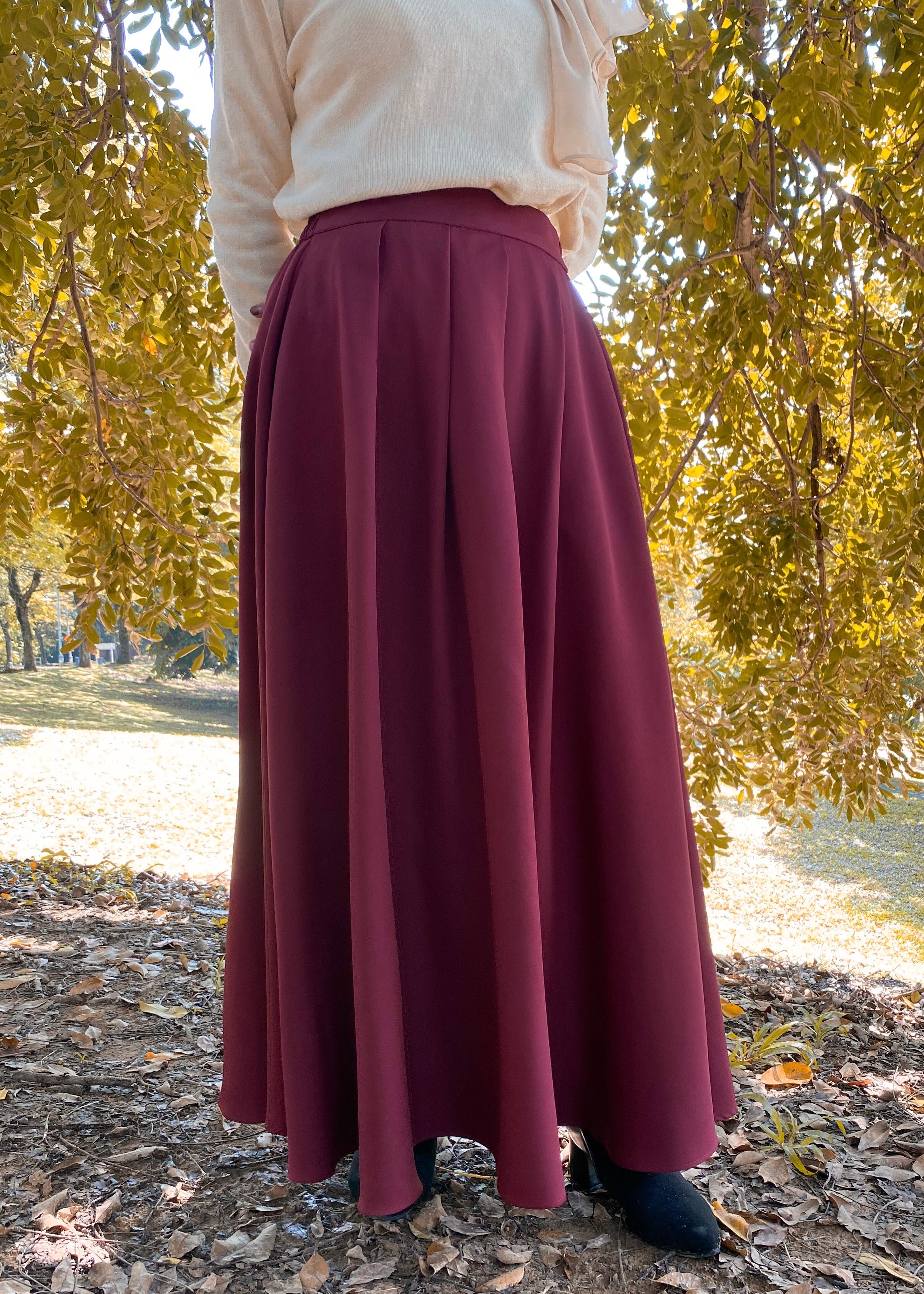 Alexia Skirt in Crimson