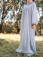 Load image into Gallery viewer, Victoria Long Dress in Grey

