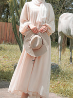 Load image into Gallery viewer, Victoria Long Dress in Beige
