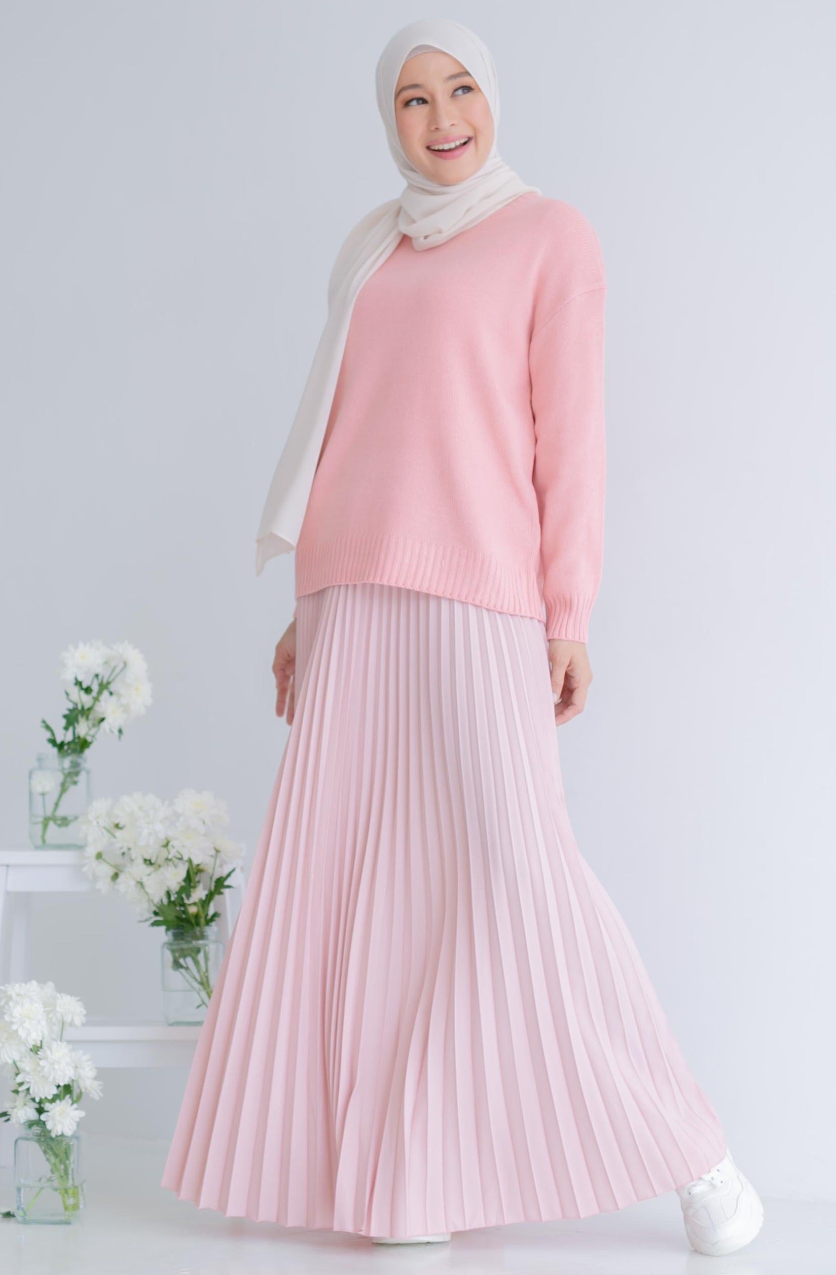 Harper Skirt in Pastel Pink