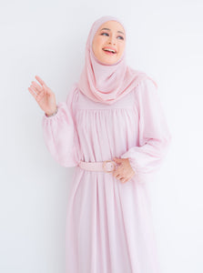Victoria Long Dress in Soft Pink