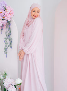 Victoria Long Dress in Soft Pink