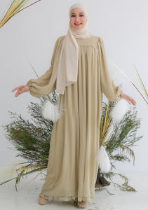 Victoria Long Dress in Olive