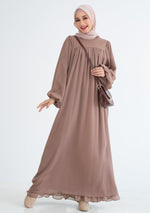 Load image into Gallery viewer, Victoria Long Dress in Mocha
