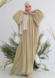 Victoria Long Dress in Olive
