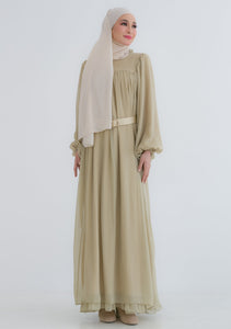 Victoria Long Dress in Olive