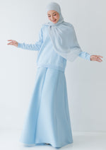 Load image into Gallery viewer, Khloe Plain Skirt in Baby Blue
