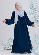 Load image into Gallery viewer, Victoria Long Dress in Navy Blue
