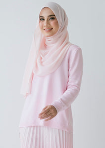 Agnes Knitted Top in Soft Pink